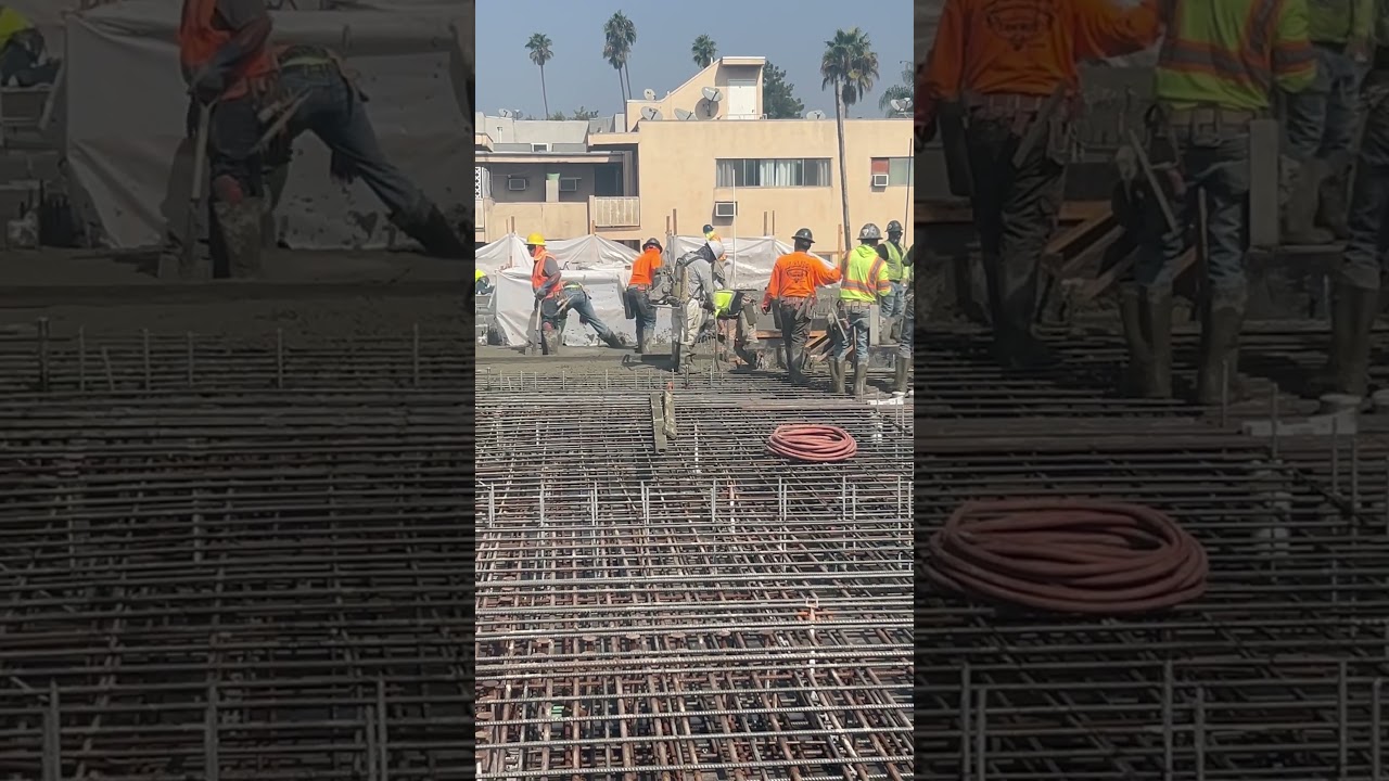 Concrete consolidation #readymixconcretesupplier #civilengineering #constructionlife  #cement