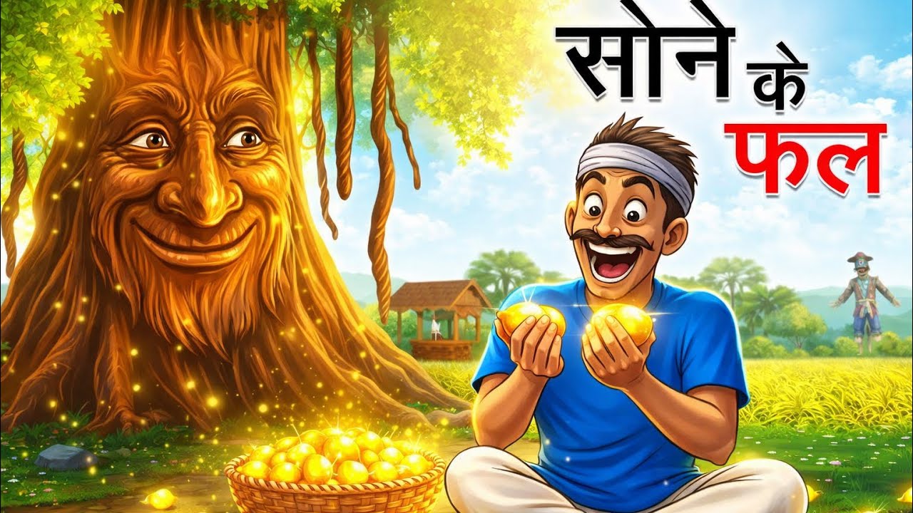 सोने का डंडा ||   ग़रीब किसान और लालची औरत || कहानी 