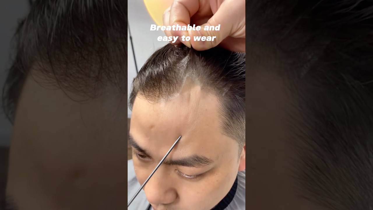 Light density men&rsquo;s toupee human hair #toupee #hairsystems #hairstyle #hairtok #hair #hairloss