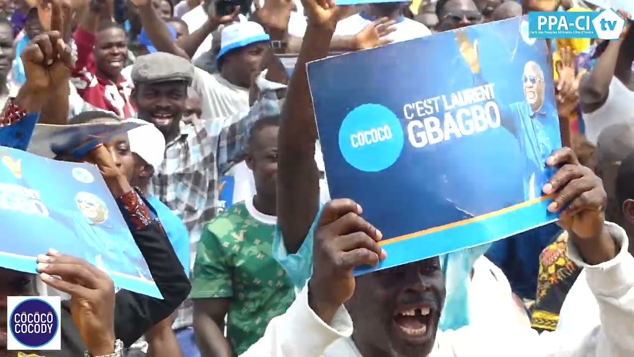 MEETING DU PRESIDENT LAURENT GBAGBO A COCODY : AMBIANCE