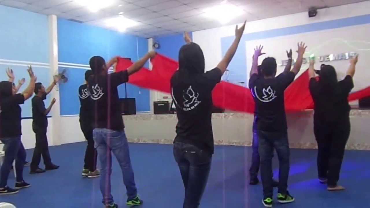 Culto com os Jovens - Coreografia Vou deixar na Cruz 02 11 2013
