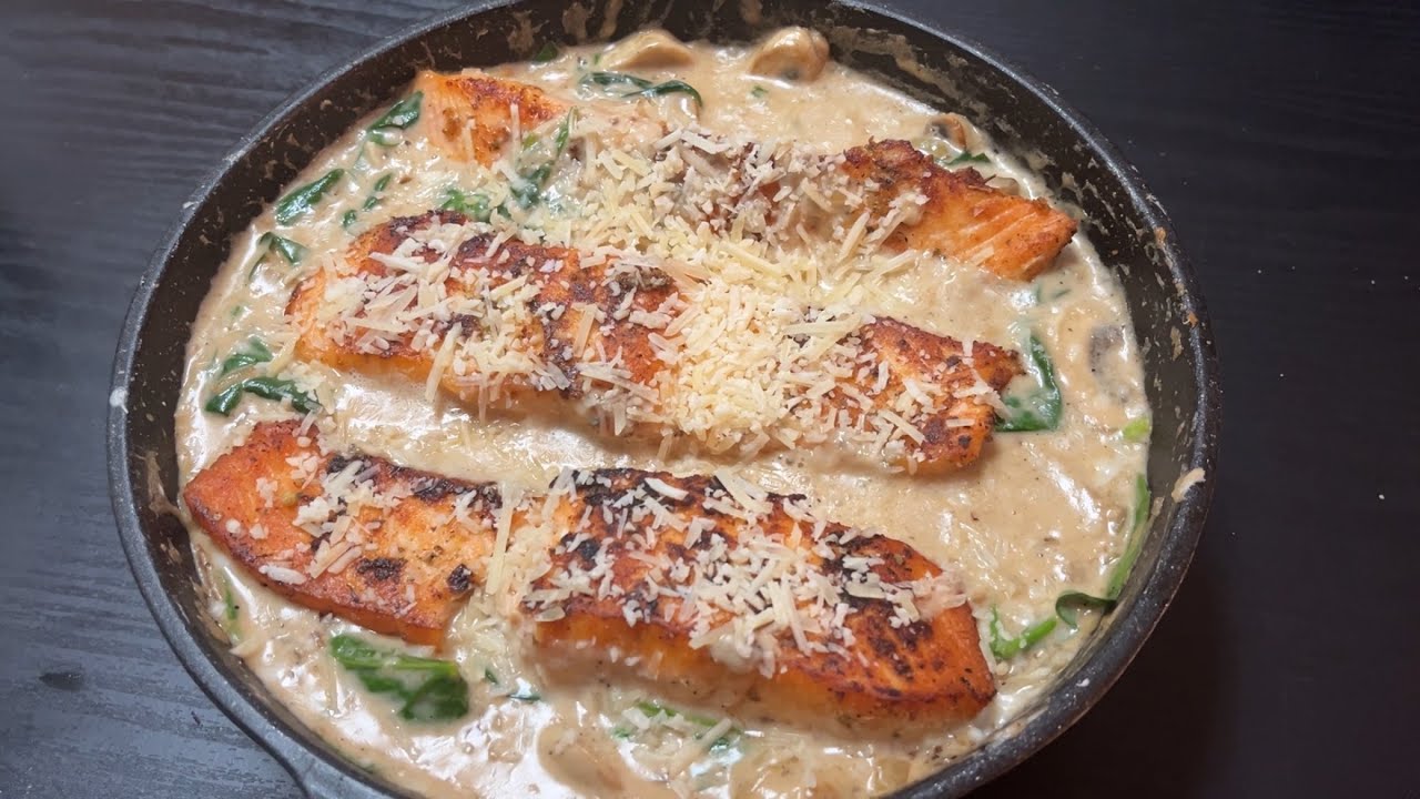 Garlic Butter Salmon With Mushroom | Healthy And So Delicious |