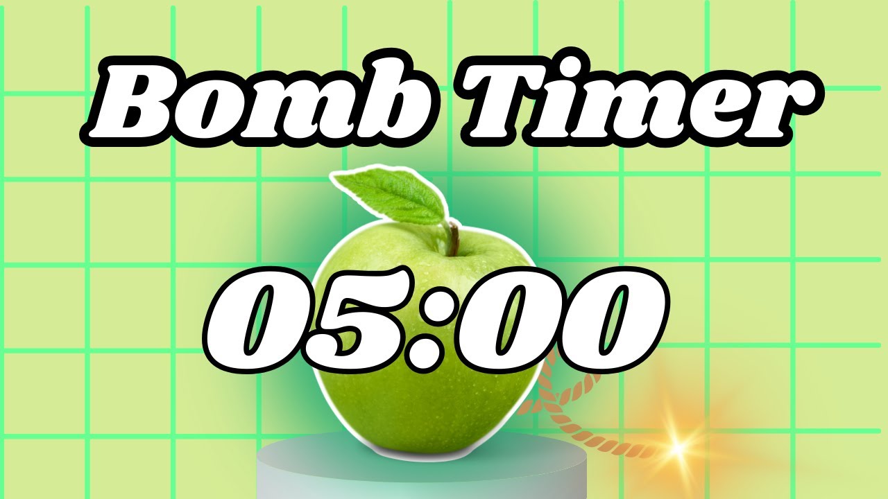 5 Minute apple 🍏 bomb 💣 timer