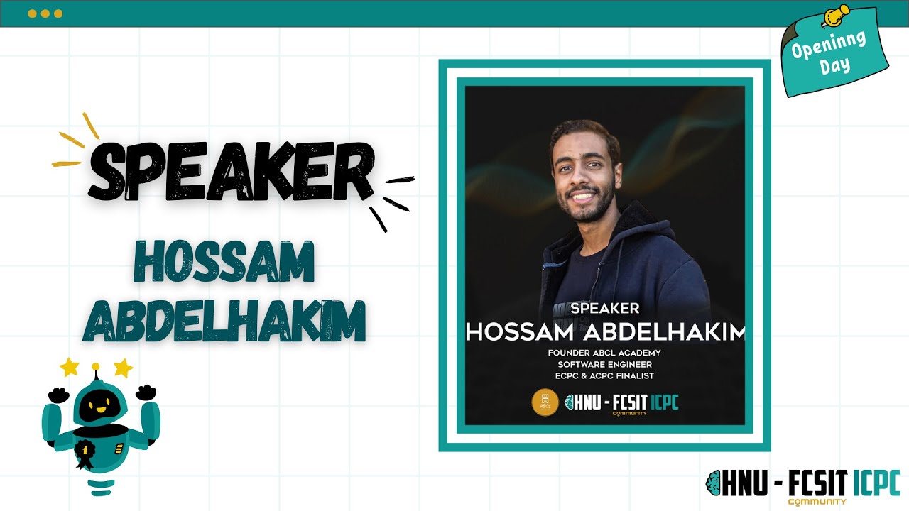 Opening Day | Hossam Abdelhakim: 1000 Days of Problem Solving – The Ultimate CP Mindset!