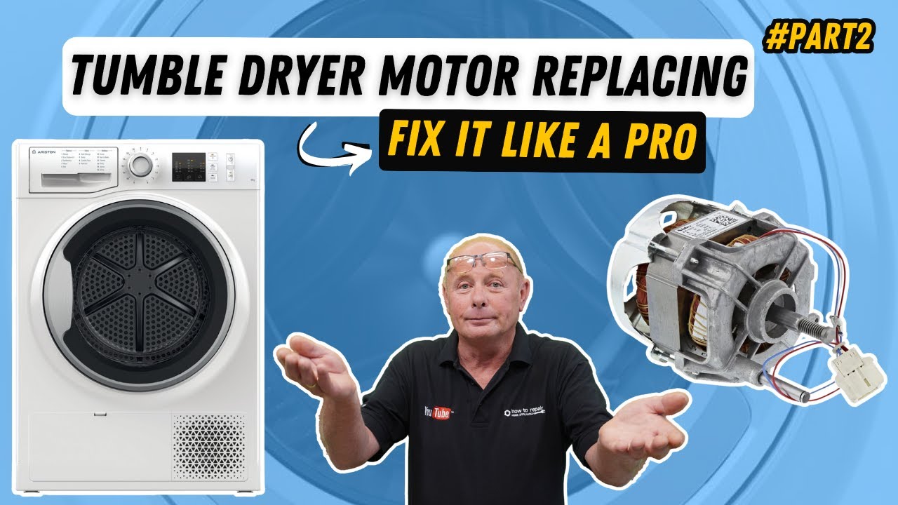 How To Fit A Tumble Dryer Motor (Part 2) On A Hotpoint, Creda, Indesit, Ariston Machine