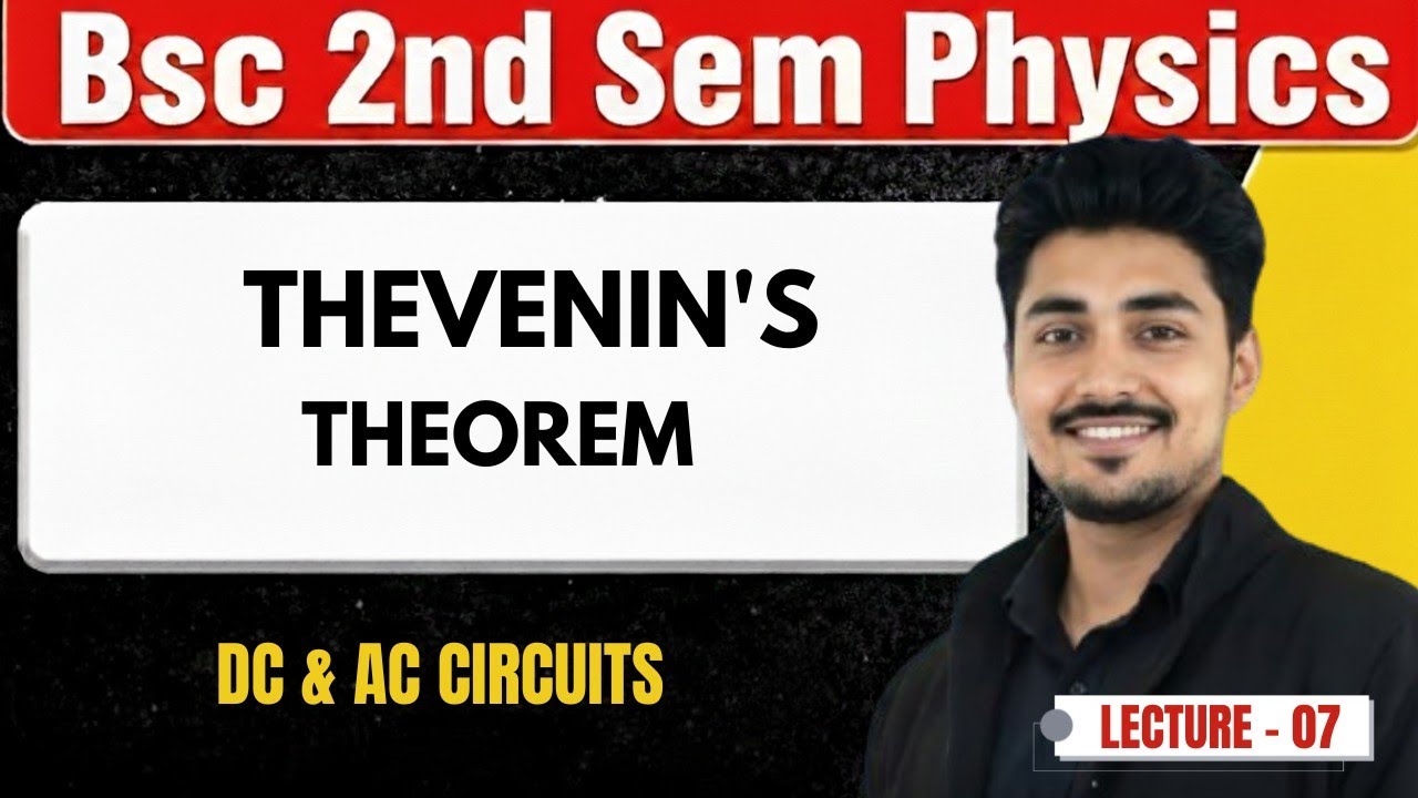 Thevenien's Theorem | AC And DC Circuit | Bsc 2nd Semester Physics | Lakshya Shiksha | #bscphysics 
