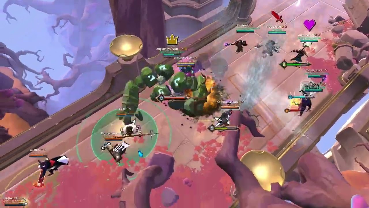 Organized Fight 7v7: T8 Double Astral vs T8-9 One Shot (Heavy Mace POV)