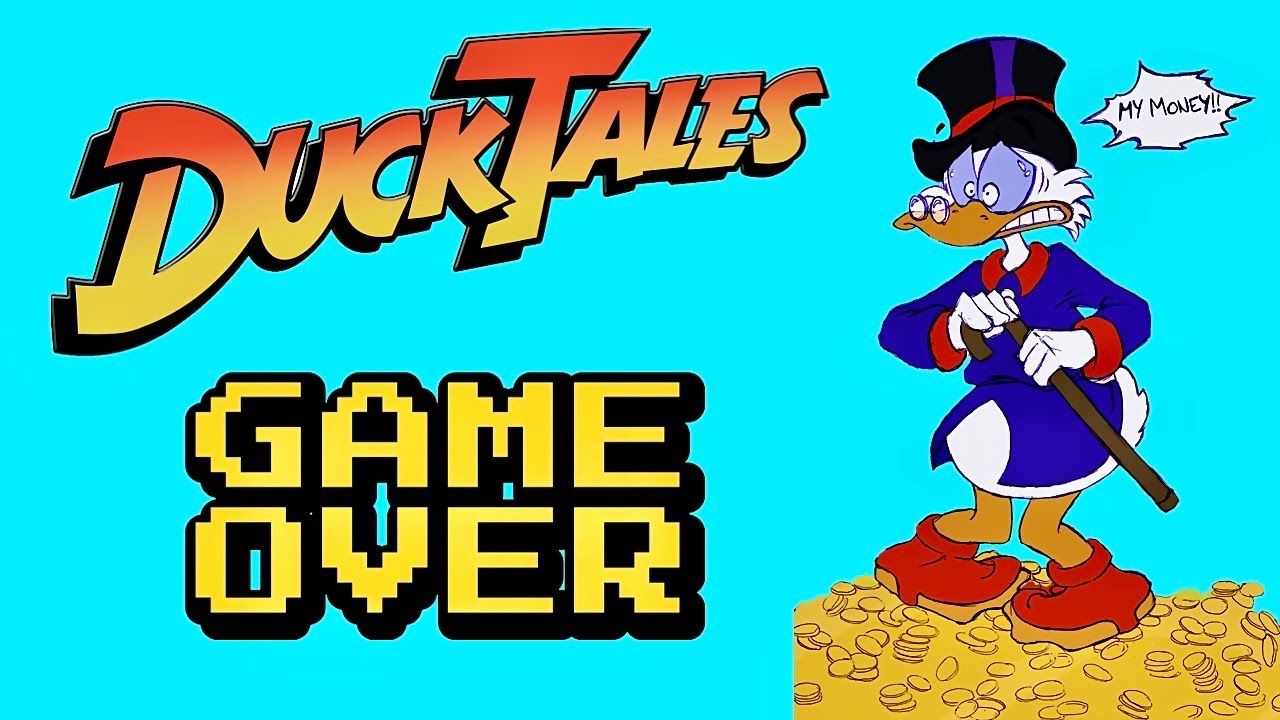 Evolution of DuckTales Game Over Screens