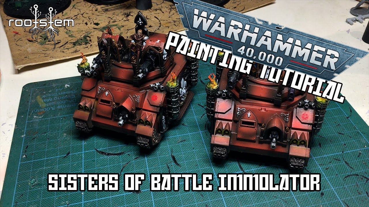 Sisters of Battle Immolator - Bloody Rose Painting Tutorial
