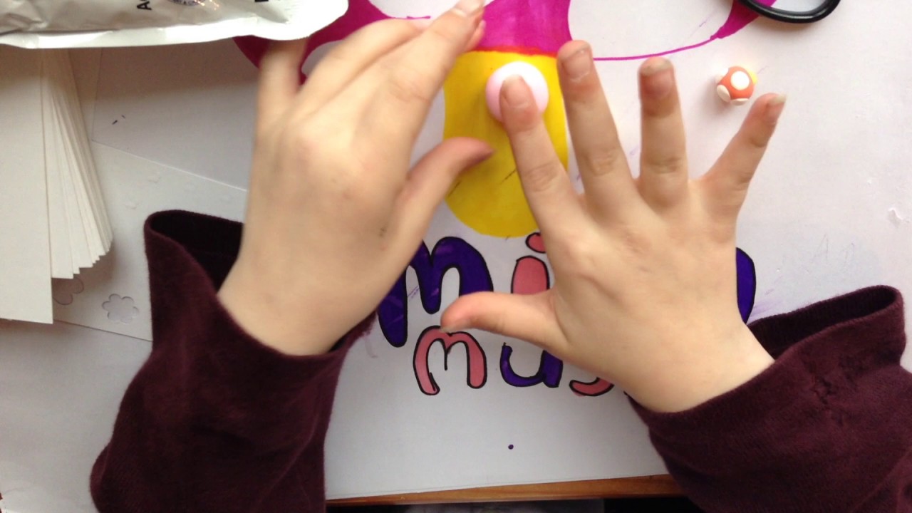 DIY Cloud Clay Mushroom