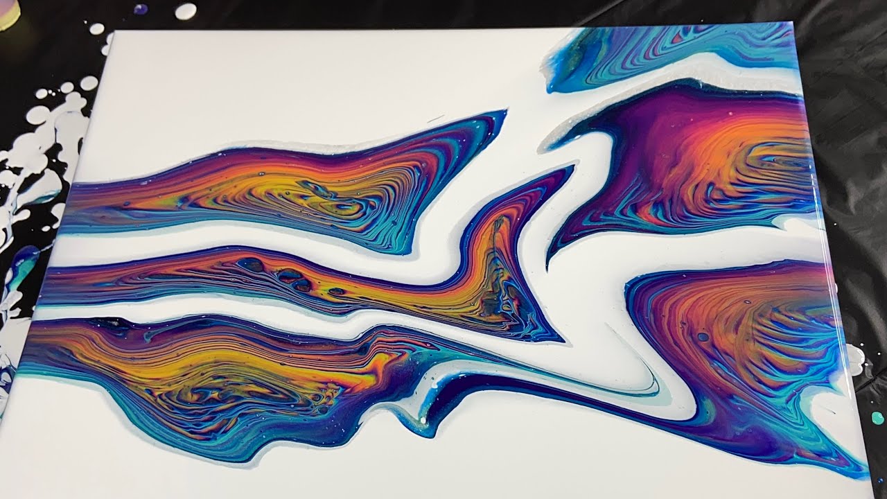 NEW Melted Rings! Acrylic Fluid Painting!  What can you do with a DUSTPAN?