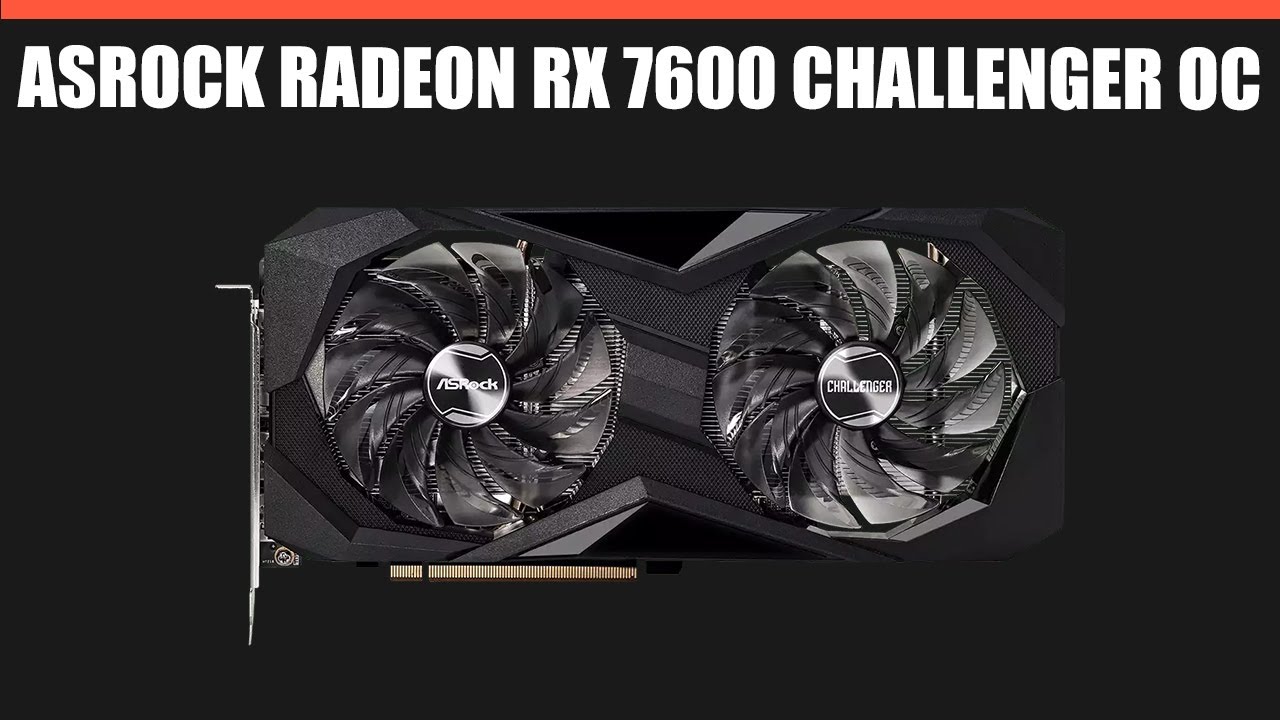 Видеокарта ASRock Radeon RX 7600 Challenger 8GB OC