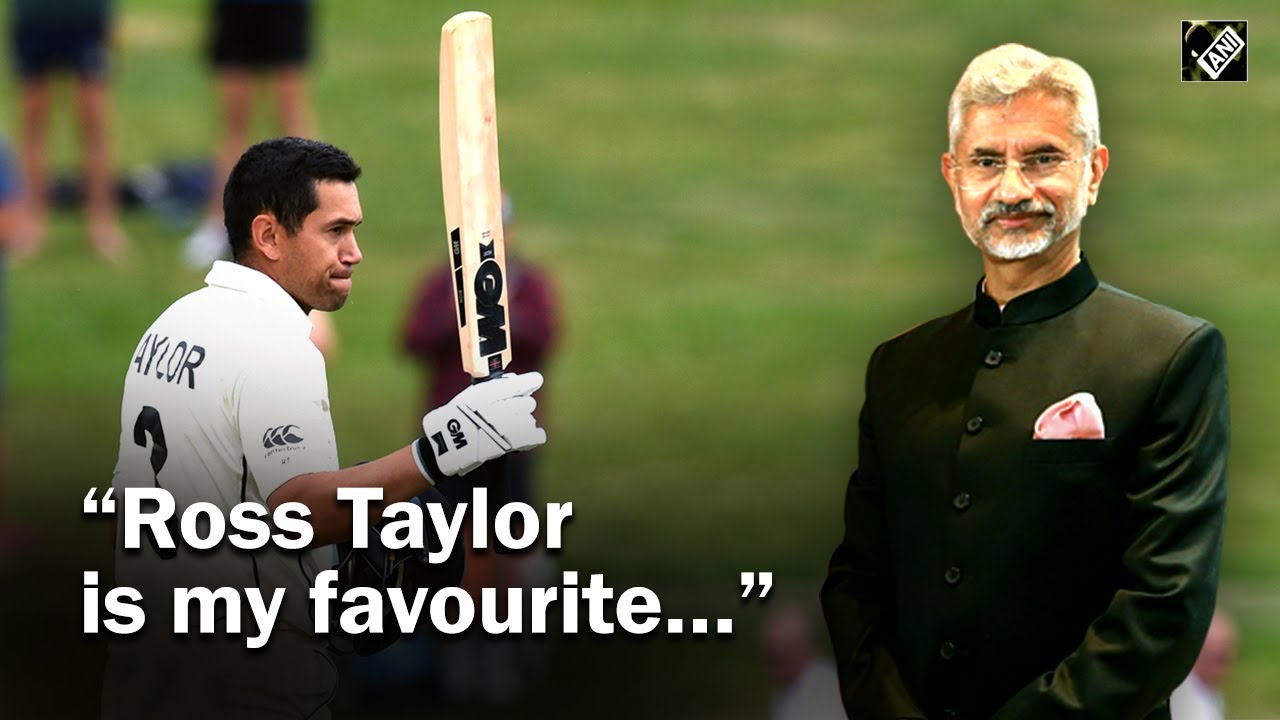 &ldquo;Ross Taylor is my favourite&hellip;&rdquo;, Jaishankar lauds India-NZ bilateral cricket ties