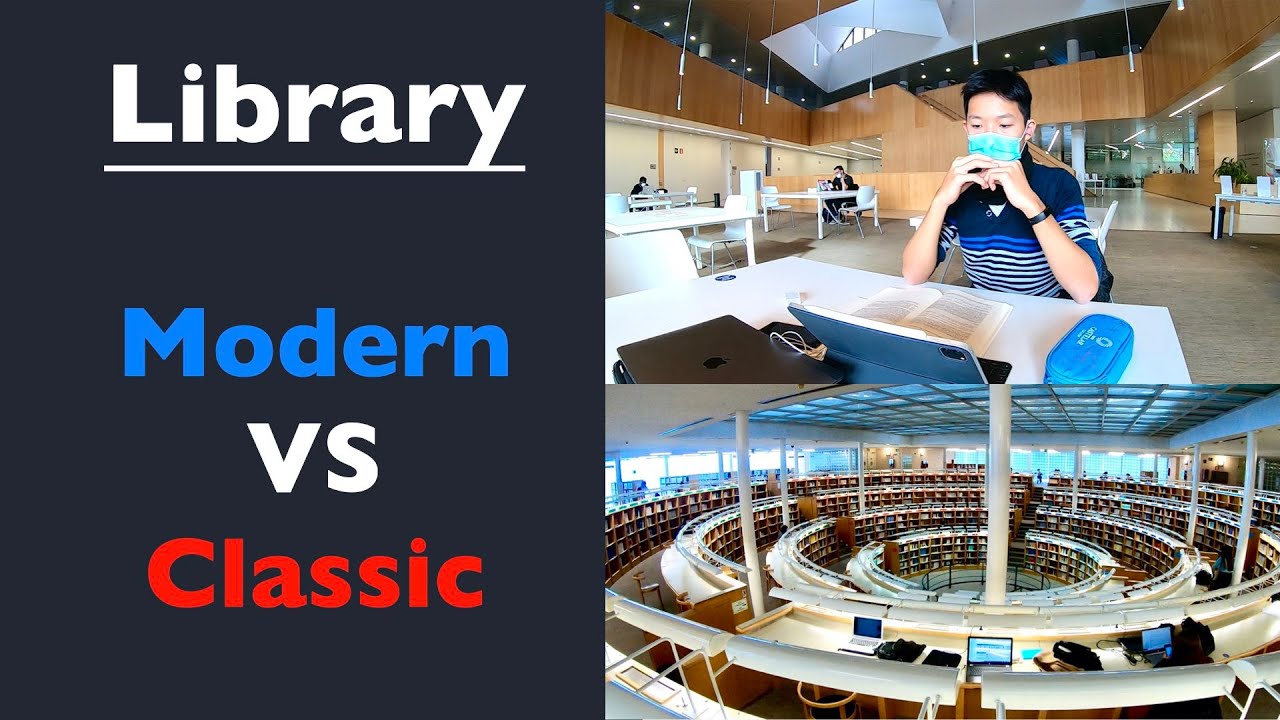 Vlog 15 — Modern Library VS Classic Library | Comparison between Two Libraries at Campus of Madrid
