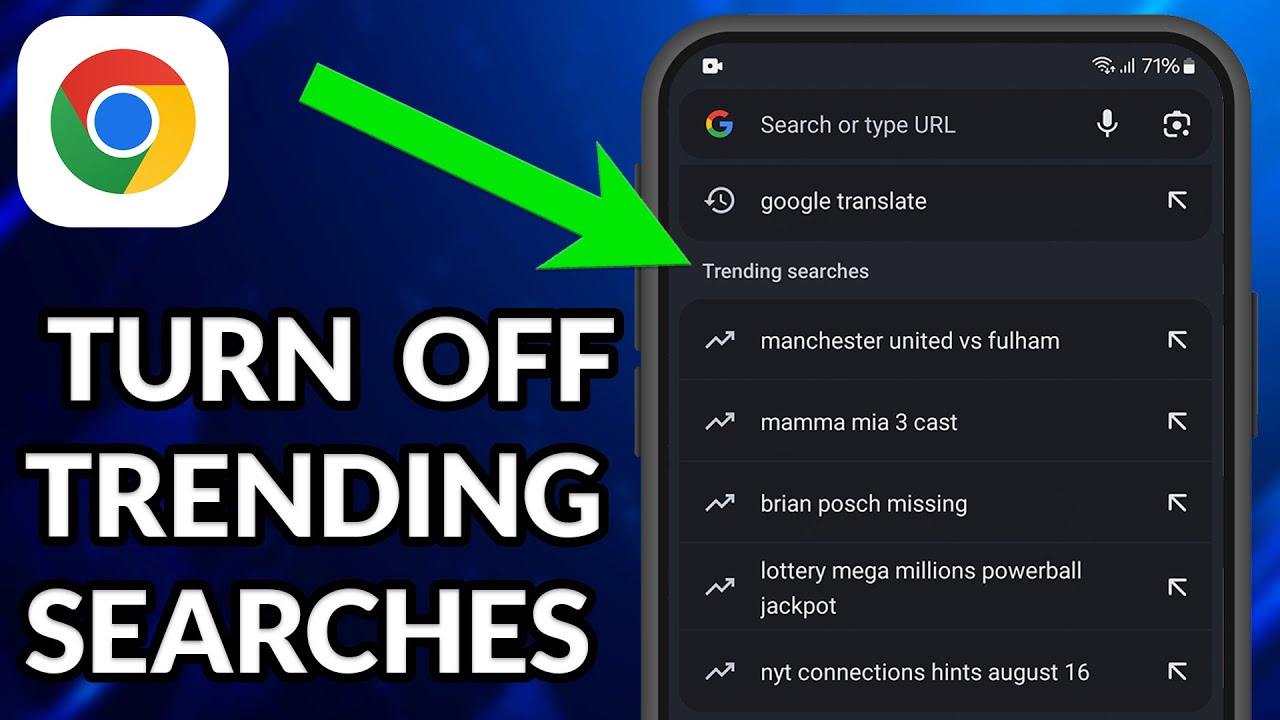 How To Turn Off Trending Searches On Google Chrome Android
