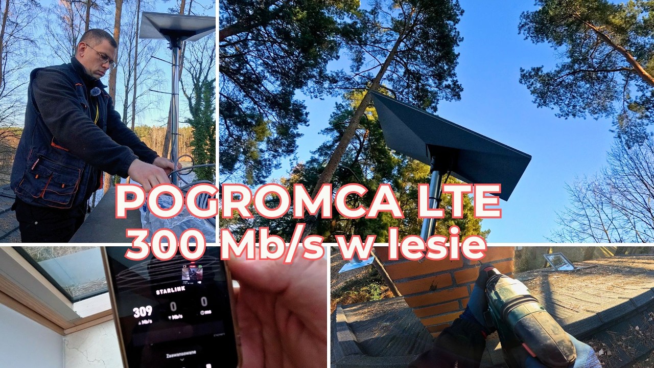 STARLINK vs GĘSTY LAS! 300 Mb/s tam gdzie LTE 5G nie działało | vlog instalatora Starlink Polska