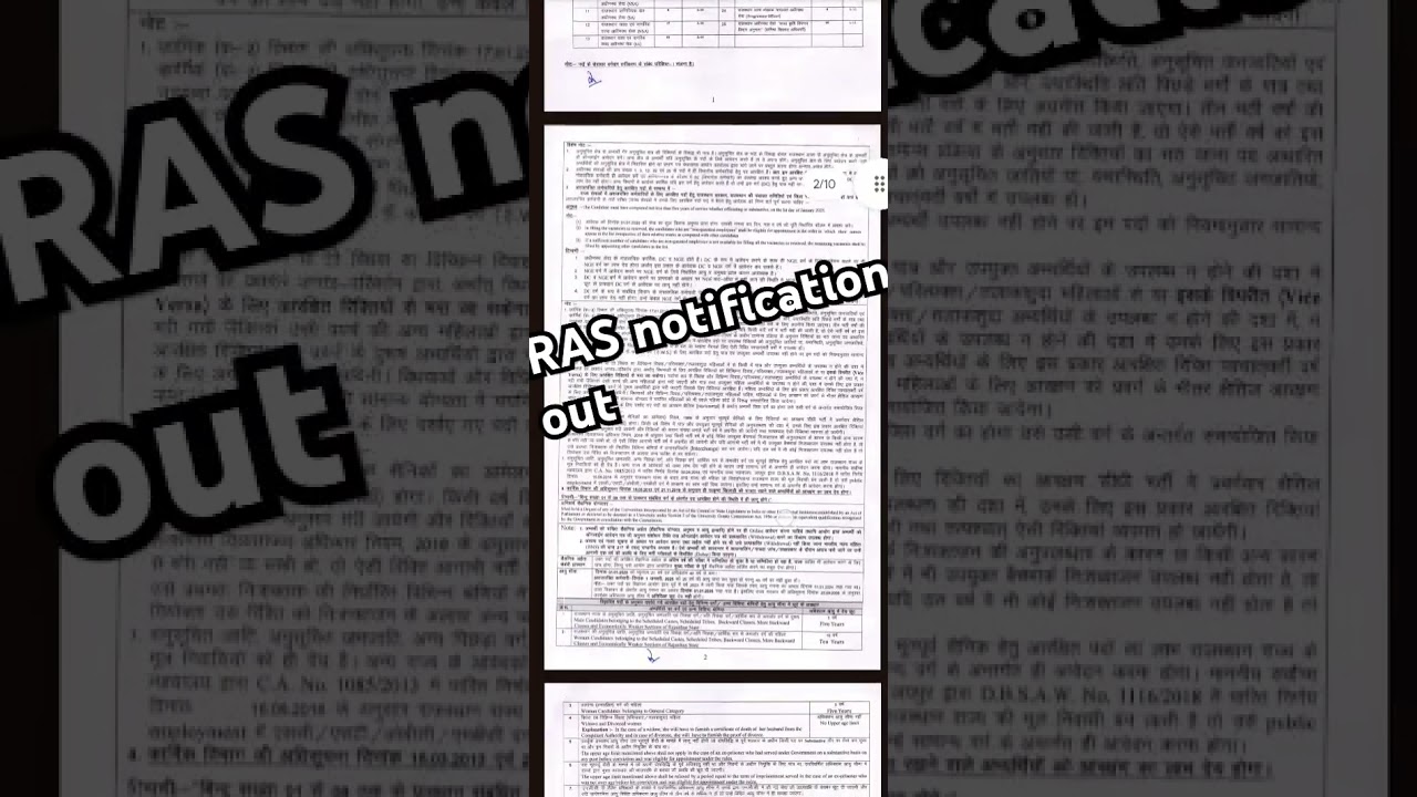 Ras 2024 notification out 