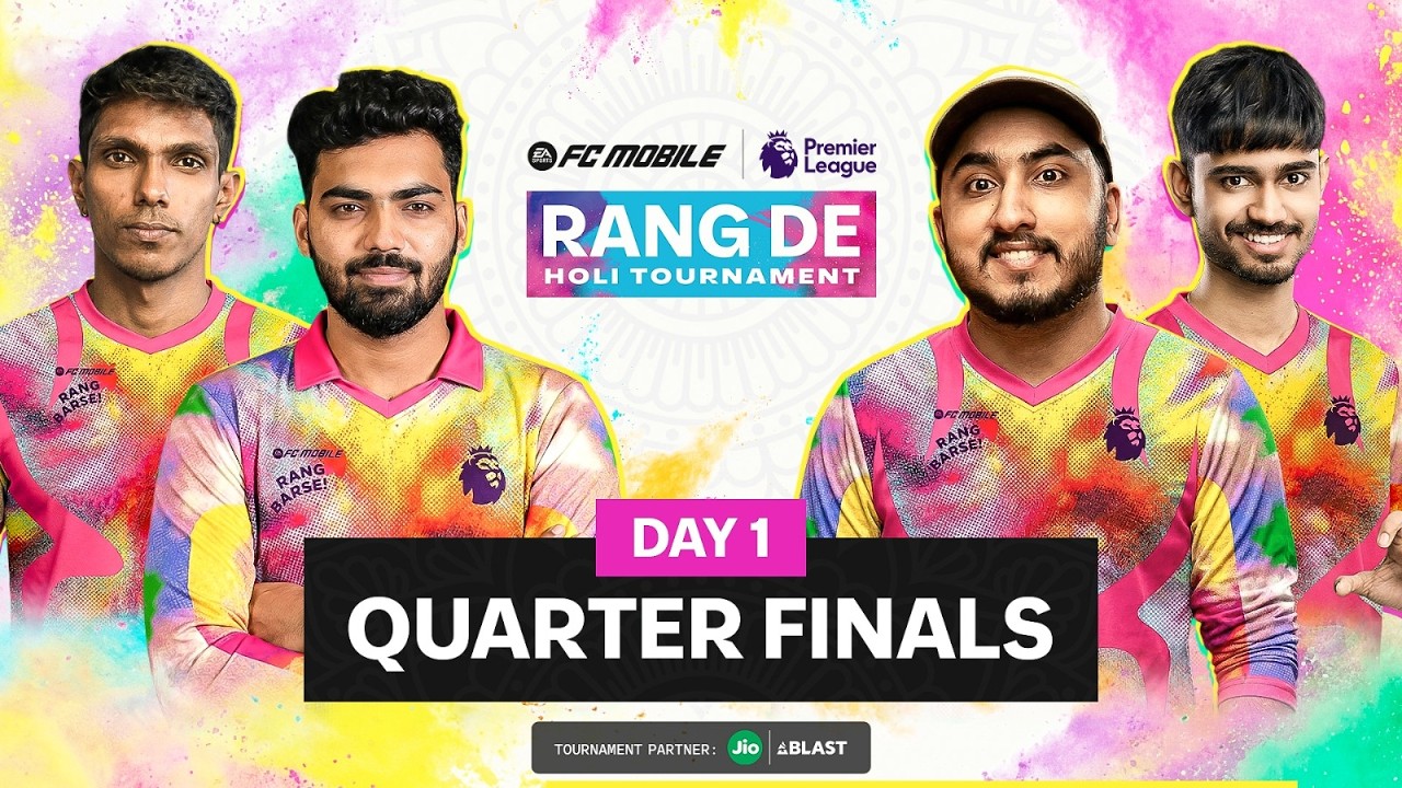 #JIOBLAST EA FC Mobile RANG DE Holi Tournament LAN FINALE DAY 1- 🔴LIVE