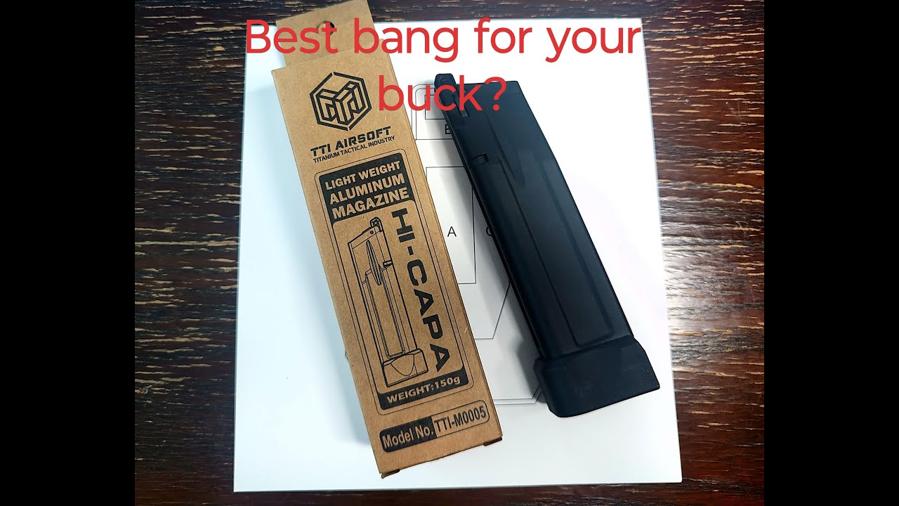TTI Airsoft Light Weight Aluminium Hi-capa magazine