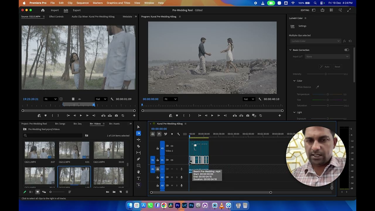 Pre-Wedding Reel Editing Full Workflow | Cinematic Editing Step by Step