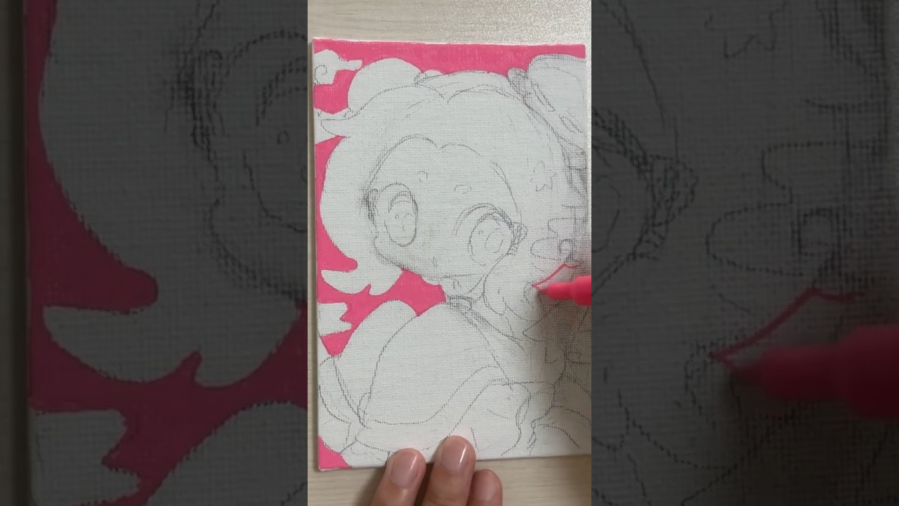 キャンバスに描く（下描き編）①