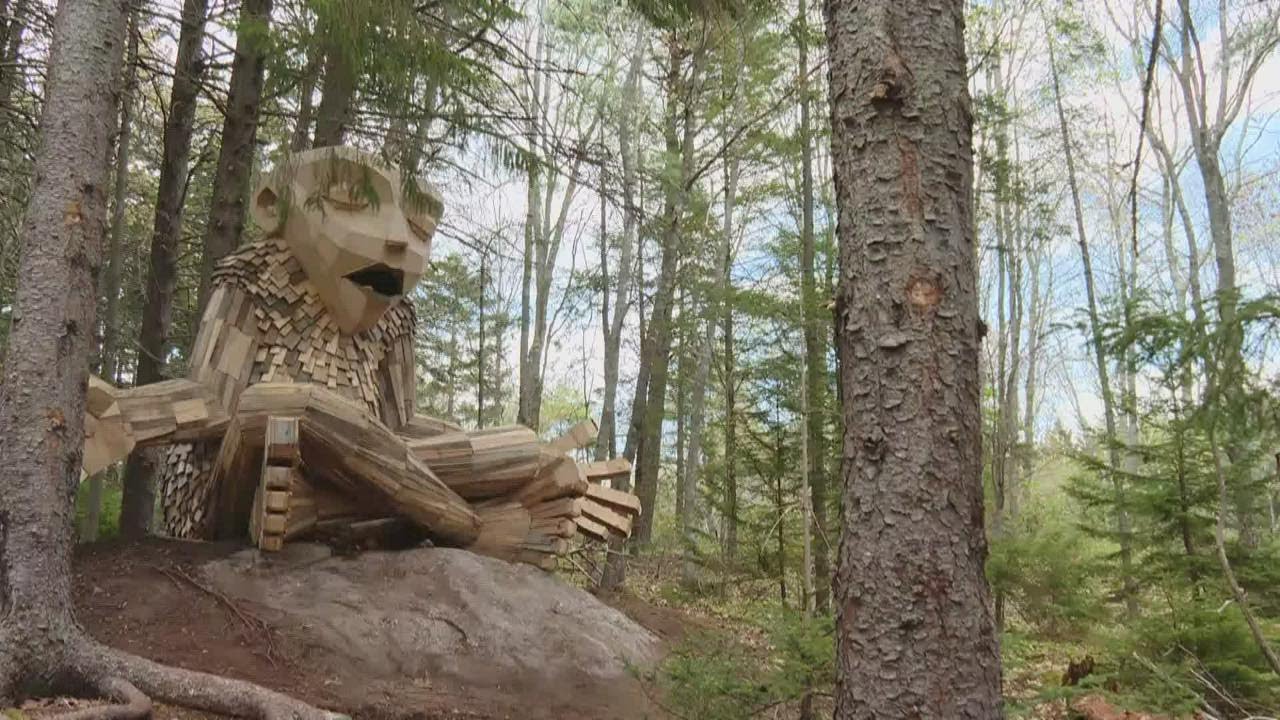 Trolls have taken over the Coastal Maine Botanical Gardens