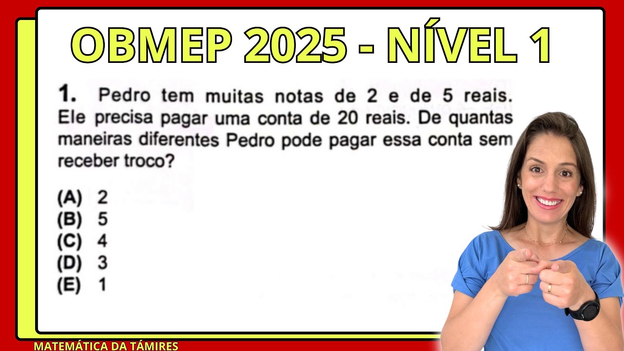 🧮Questão 1 / OBMEP - Nível 1 | 2025