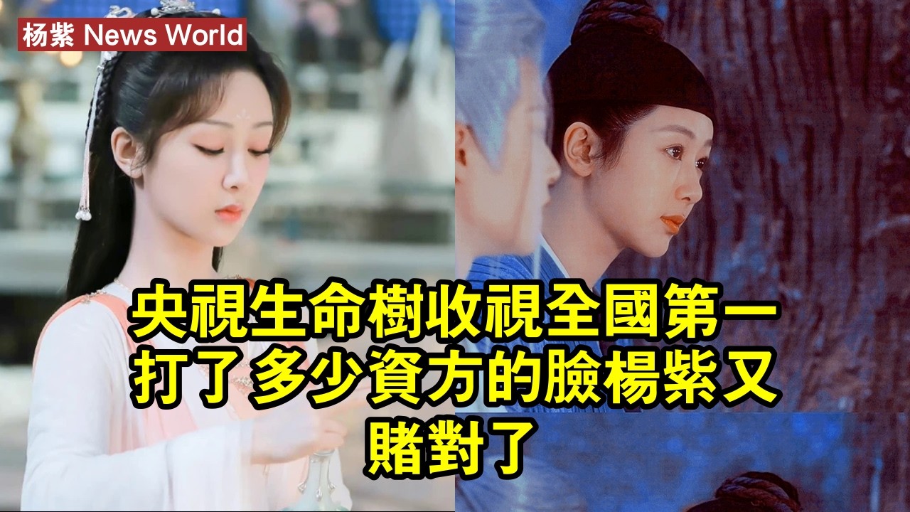 央視《生命樹》收視全國第一，打了多少資方的臉，杨紫又賭對了 