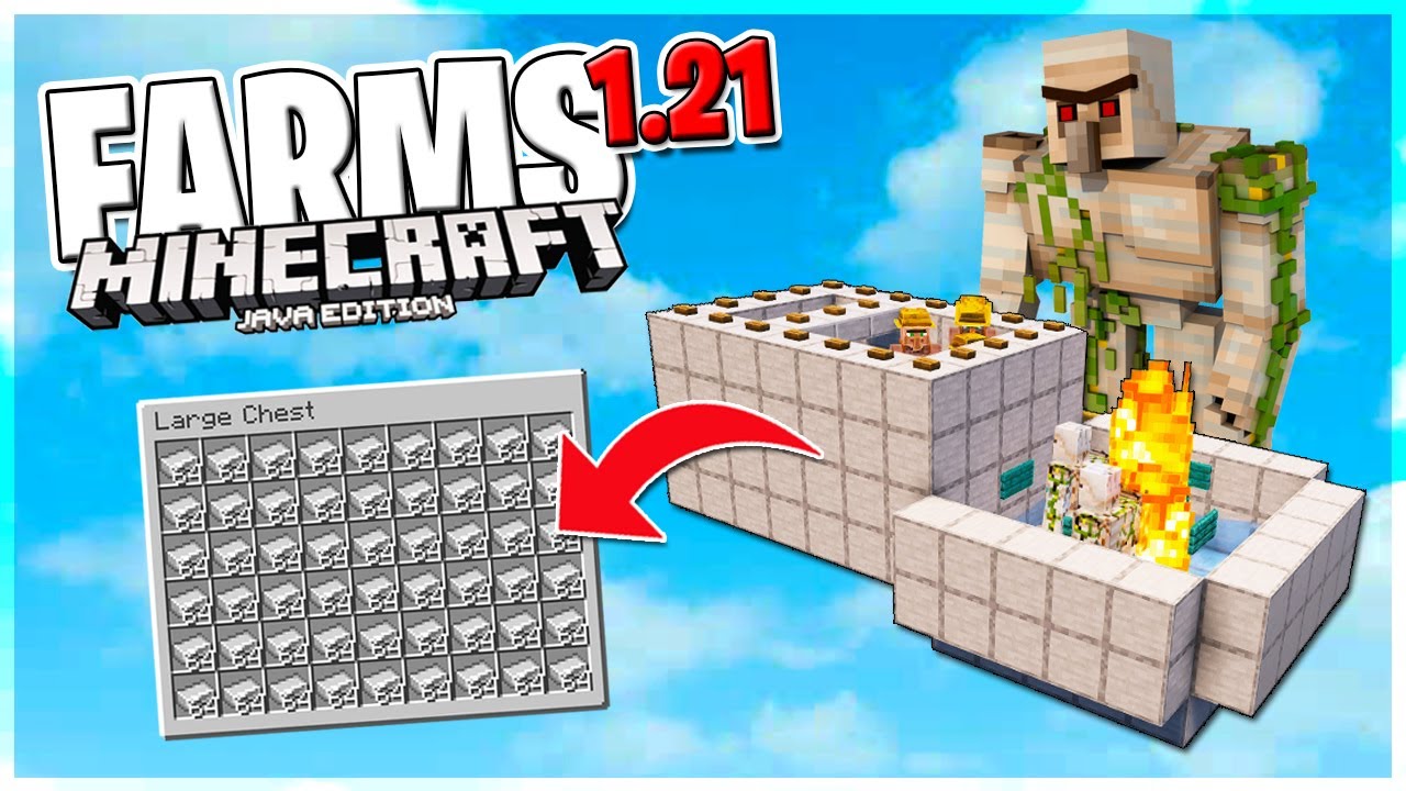 LA PI&Ugrave; SEMPLICE FARM di FERRO per Minecraft Java 1.21