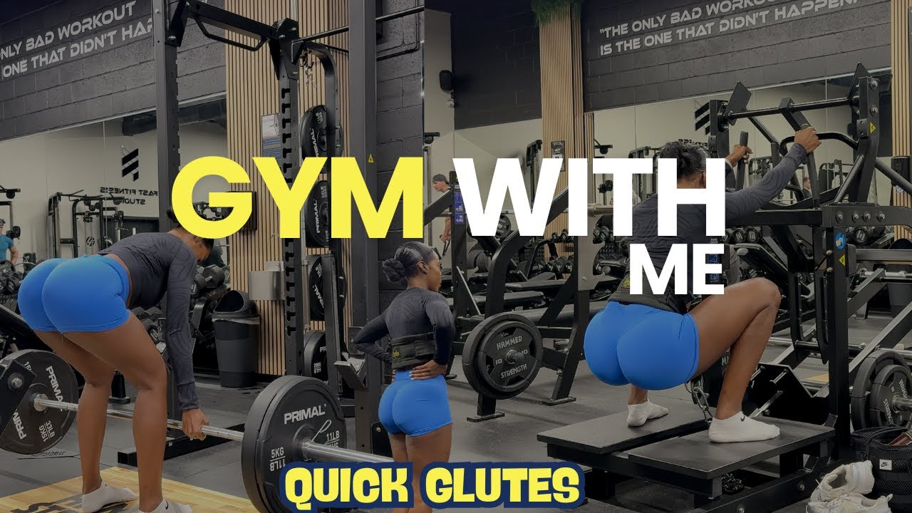 Gym With Me: Quick Glutes Workout | Booty Pump in 45 mins