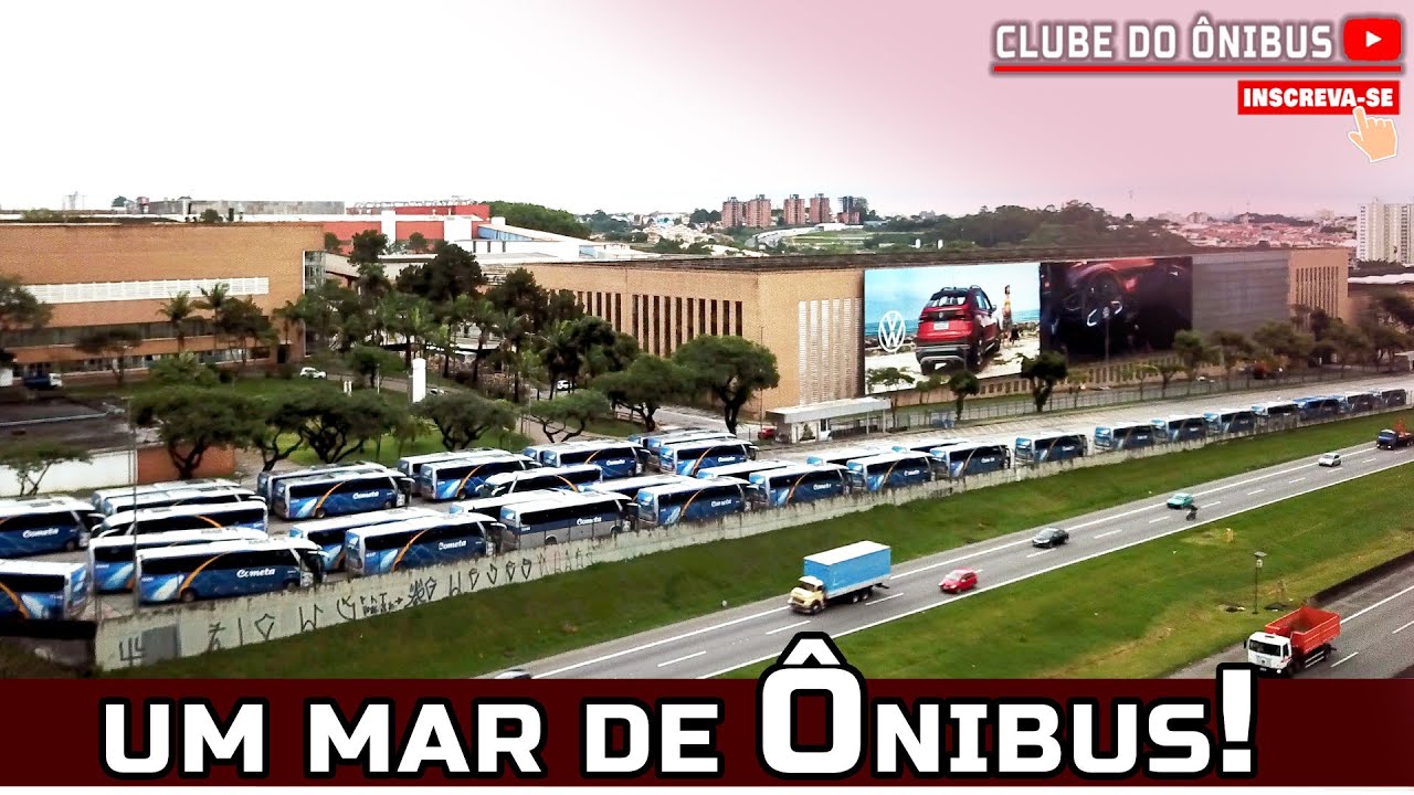 OS ÔNIBUS DA VIAÇÃO COMETA DOMINAM A FÁBRICA DA VOLKSWAGEN BRASIL