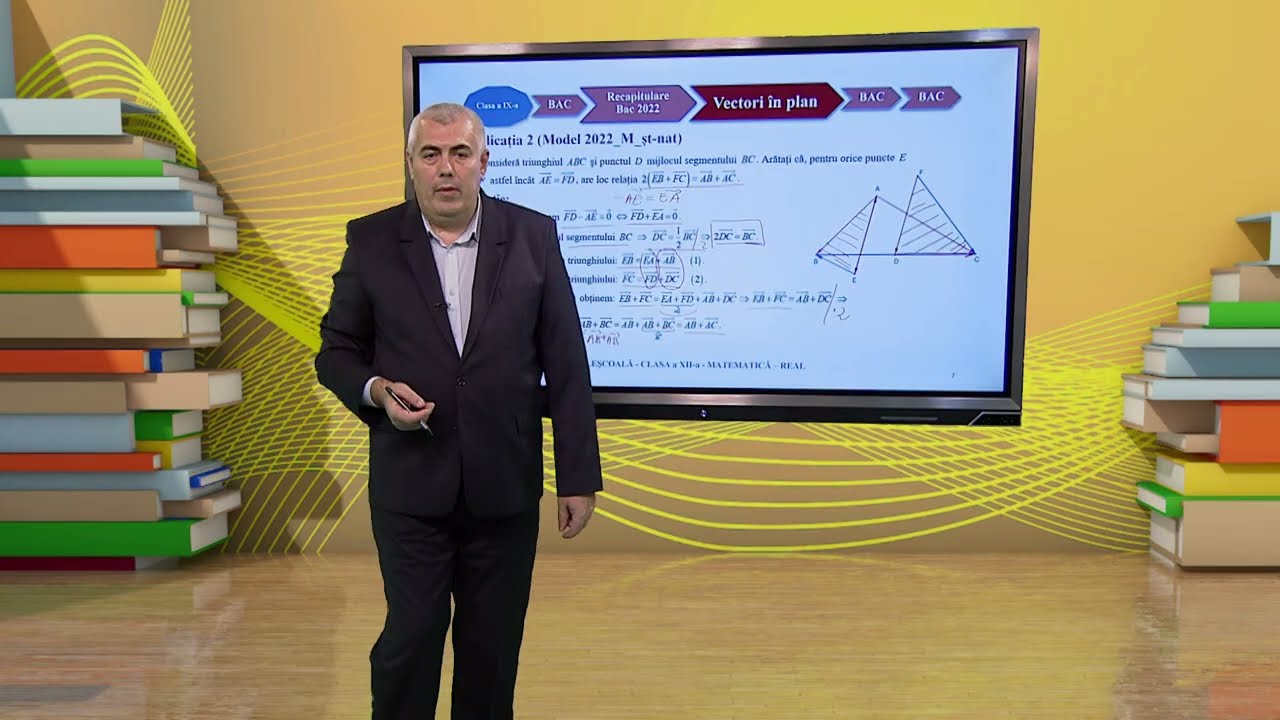 TeleŞcoala: Matematică clasa a XII-a – Operaţii cu vectori în plan (@TVR2)