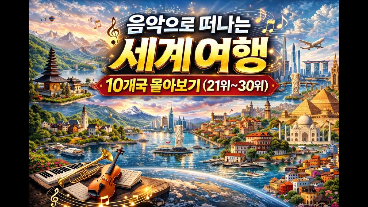음악으로 떠나는 세계여행 - 10개국 몰아보기(21위 ~ 30위)