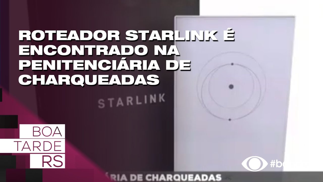Roteador Starlink &eacute; encontrado na penitenci&aacute;ria de Charqueadas