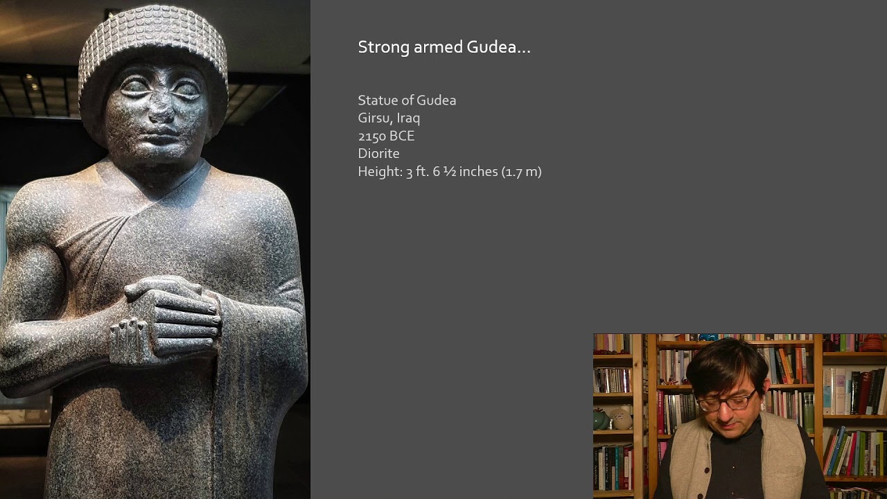 AH 209 Video Lecture 8 3  Gudea of Lagash: Diorite statues and royal portraits
