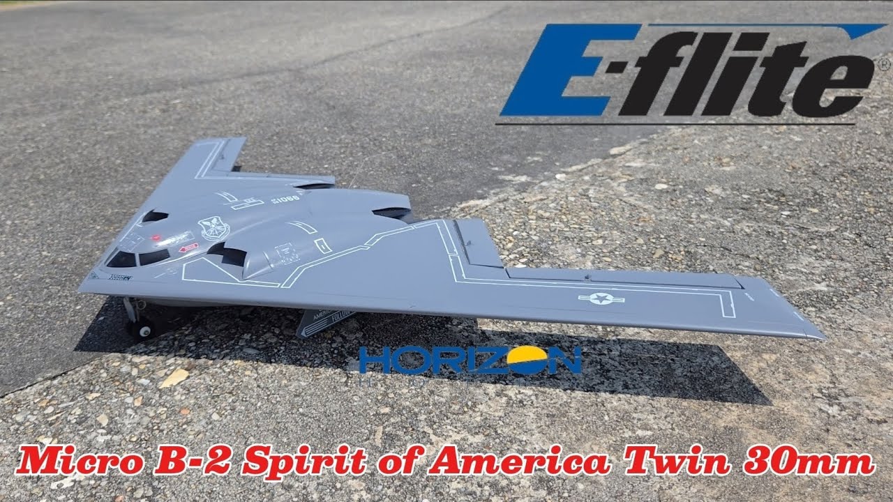 Micro B-2 Spirit of America Twin 30mm R/C Airplane Review NOMAC New Orleans