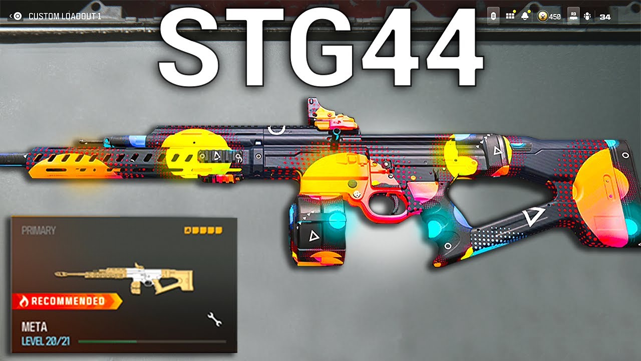 the META STG44 LOADOUT in WARZONE 3! (Best STG44 Class Setup) - MW3