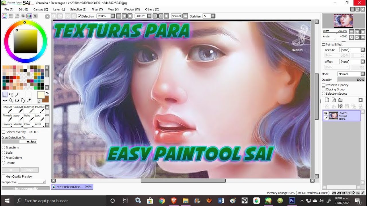 🚀COMO INSTALAR TEXTURAS 🐞EN EASY PAINTOOL SAI 1 Y 2🤩
