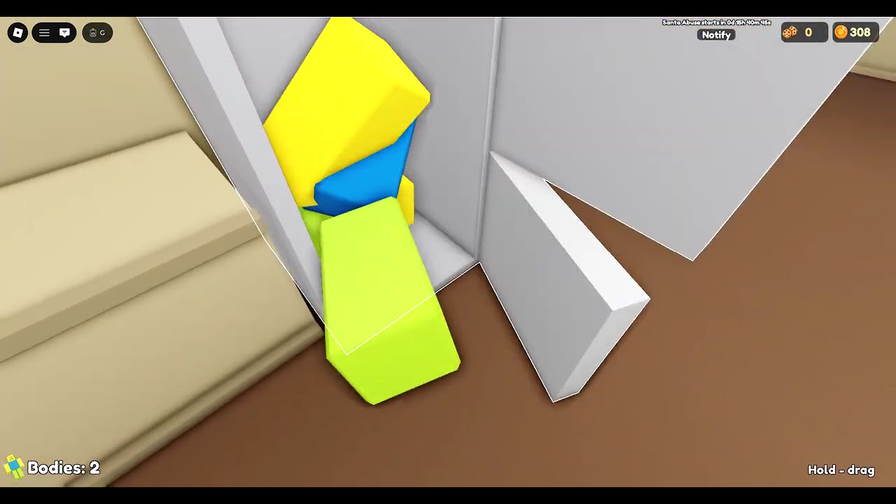Hide the body funny glitch