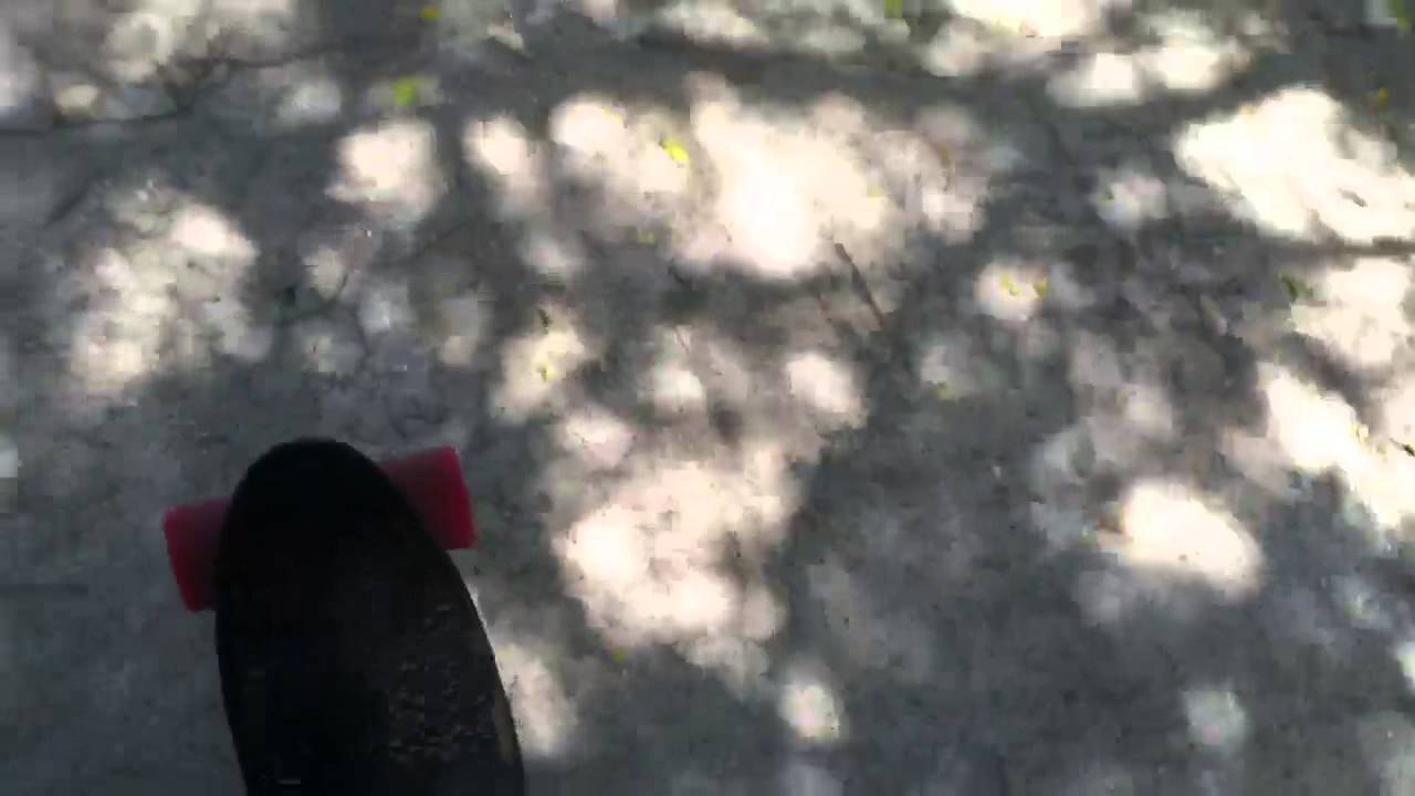 Fake penny board test ride