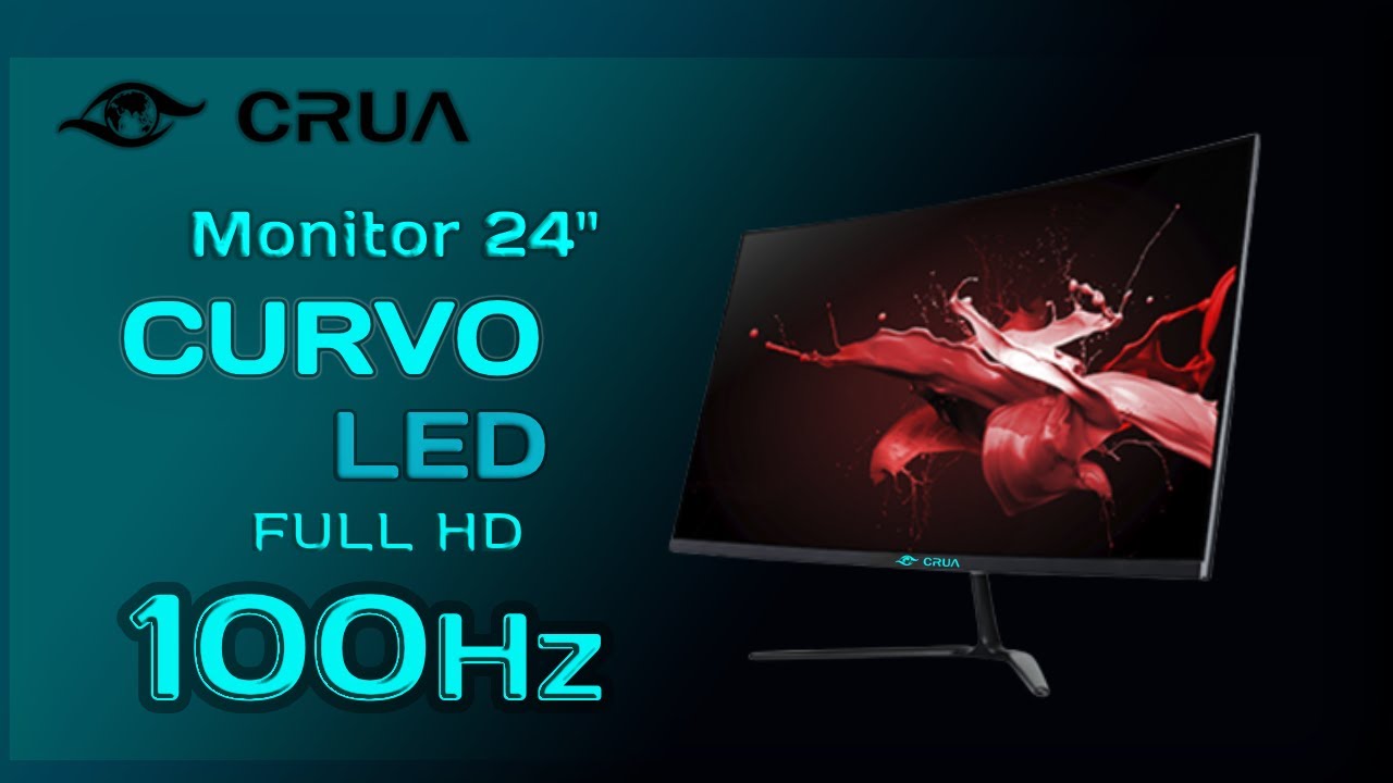 MONITOR CURVO Crua 24 pulgadas CALIDAD PRECIO FHD 100HZ