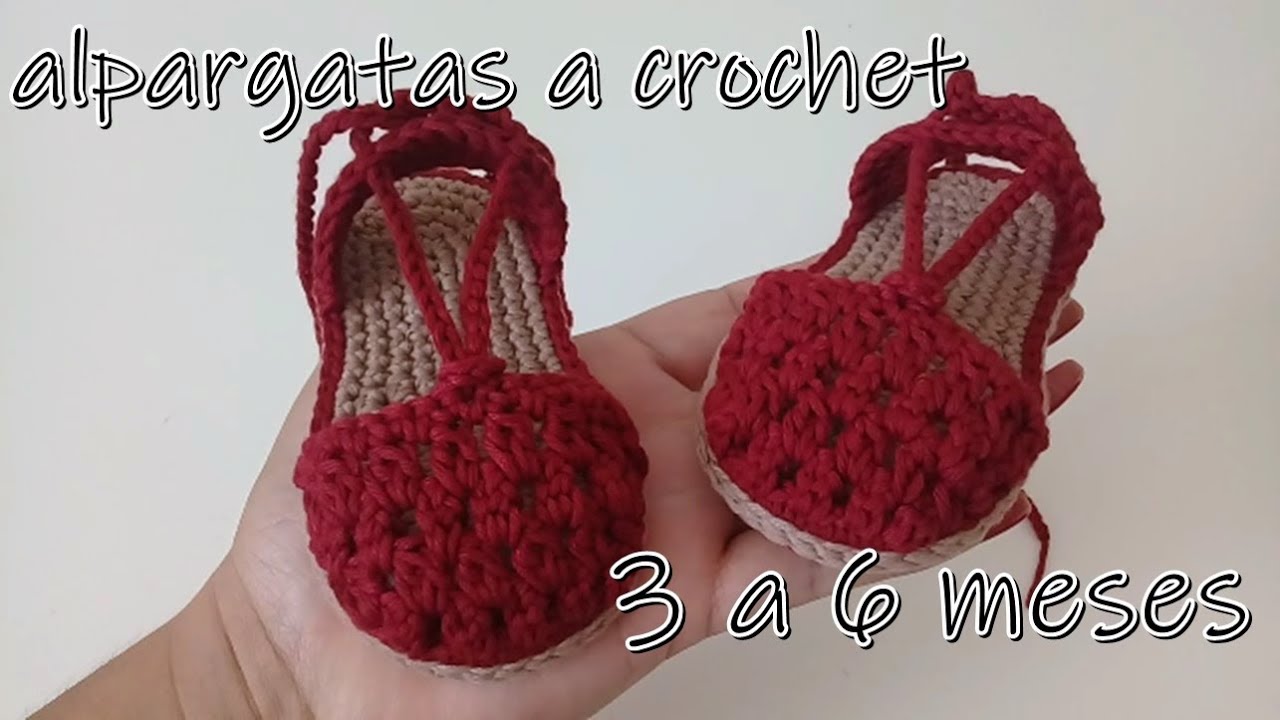 alpargatas en punto piña -bebe- 3 a 6 meses-10cm