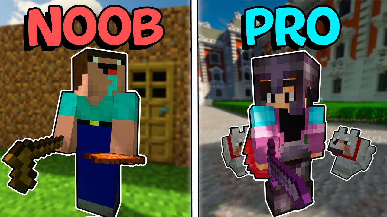 COSAS que harían UN NOOB vs UN PRO en MINECRAFT