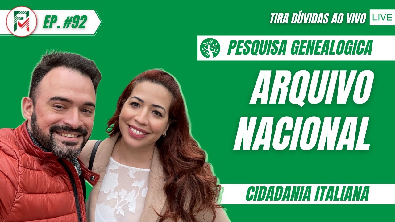 COMO PESQUISAR O ITALIANO NO ARQUIVO NACIONAL | FM LIVE #092