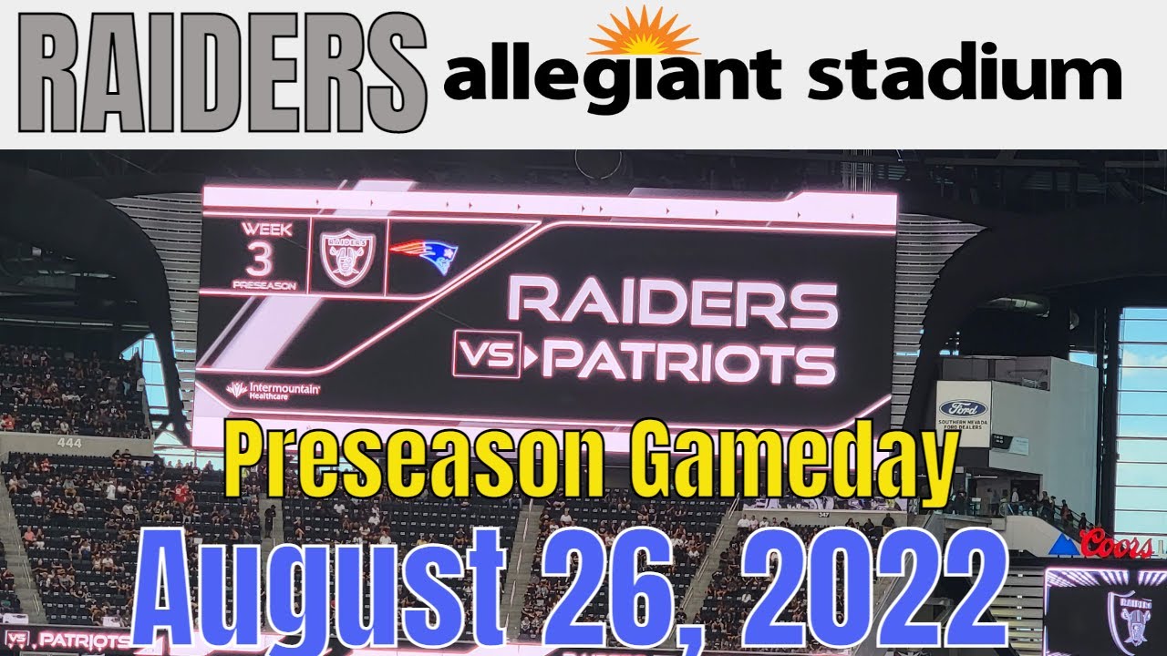 Las Vegas Raiders Preseason Gameday 08 26 22