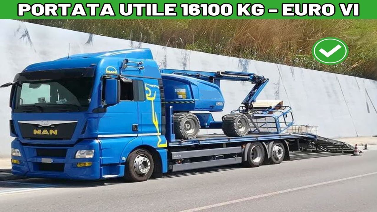 VIDEO COMPLETO - MAN TGX 440 CARRELLONE CON RAMPE IDRAULICHE [EURO VI]