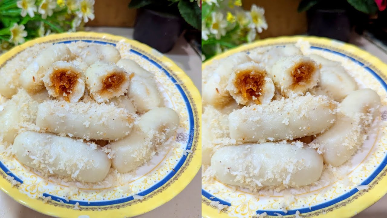 একদম সহজ পদ্ধতিতে ভাপা চমচম পিঠা রেসিপি |