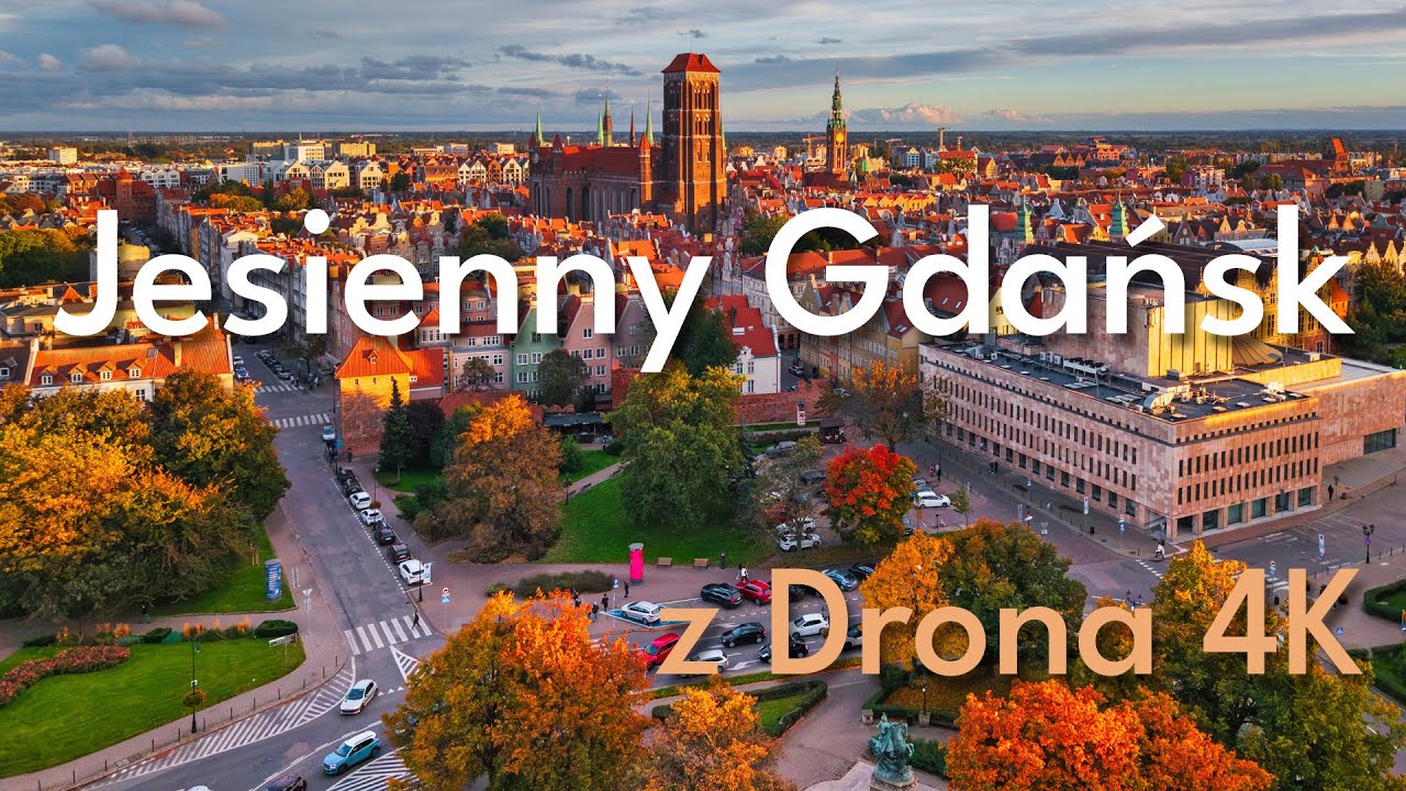 Jesienny Gdańsk 2025 z drona | DJI Air 3S | Niesamowite ujęcia miasta w złotej porze roku