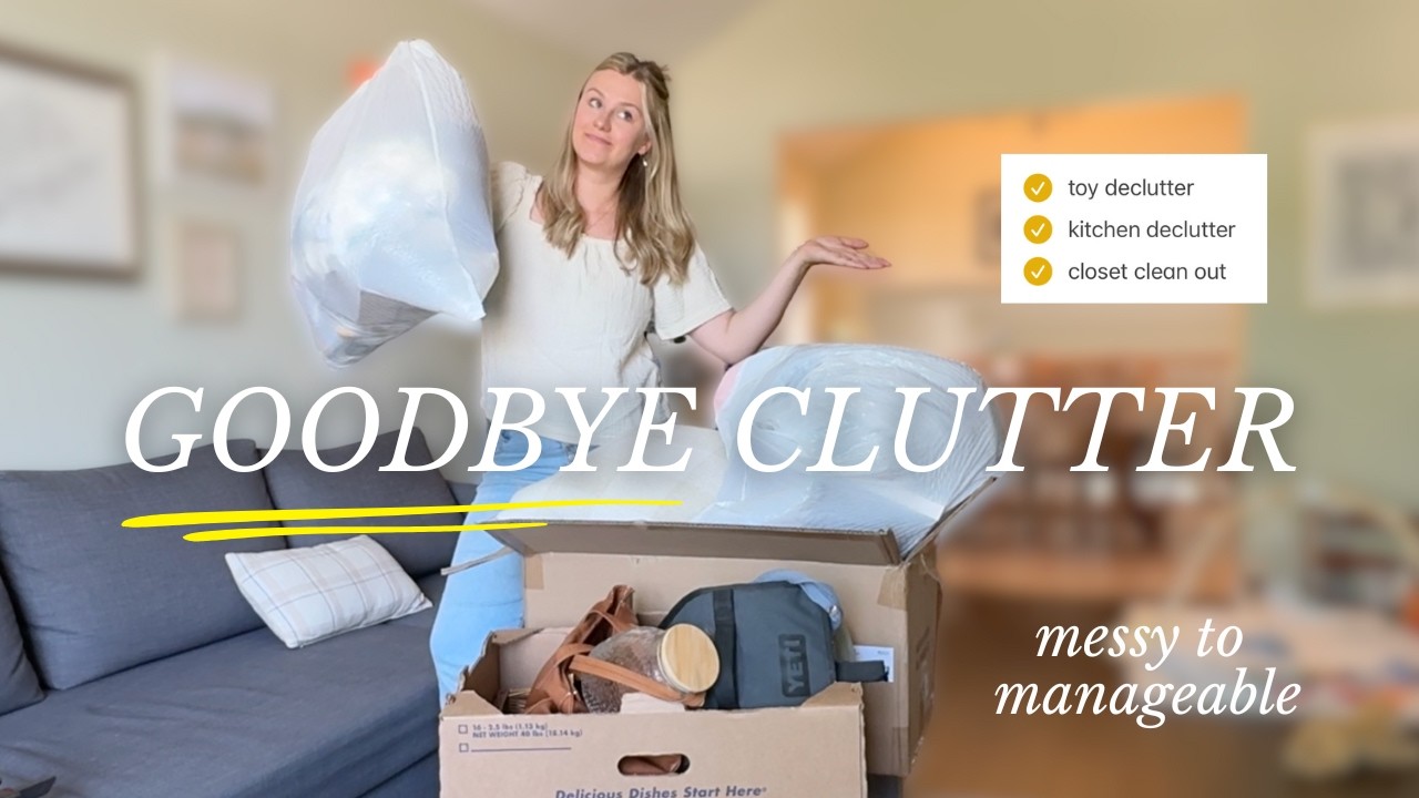 Decluttering w/ a Toddler & Baby Around | Postpartum Closet + Home Reset (Messy to Manageable Ep. 2)