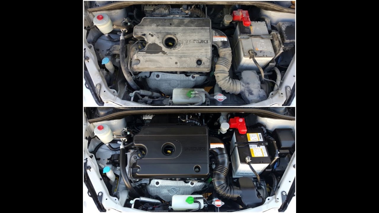 Suzuki SX4 Engine bay wash